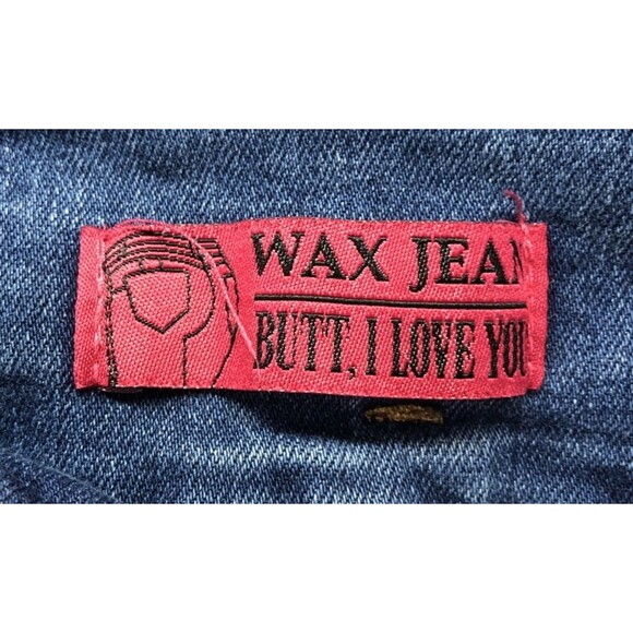 Wax Jeans Butt I love You Juniors Size 9 Distressed Double Button Fly - Picture 5 of 15